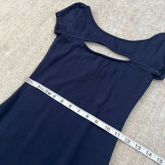 Guess Blue Cotton Cutout Bodycon Cocktail Mini Dress XS - Picture 6 of 9